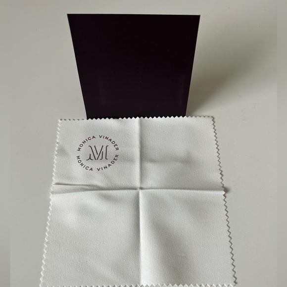 Set of 4 Monica Vinader Jewelry Sleeves and 1 Polishing Cloth - Picture 7 of 9